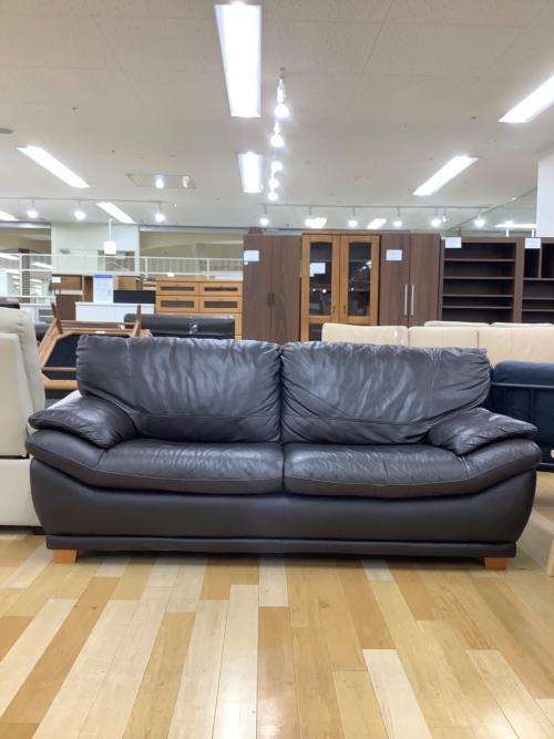 leatherworld (レザーワールド) 2人掛けソファー ダークブラウン 36 総革