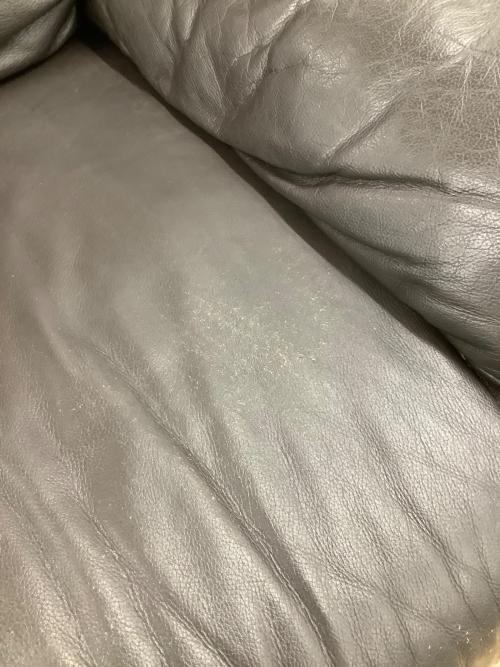 leatherworld (レザーワールド) 2人掛けソファー ダークブラウン 36 総革