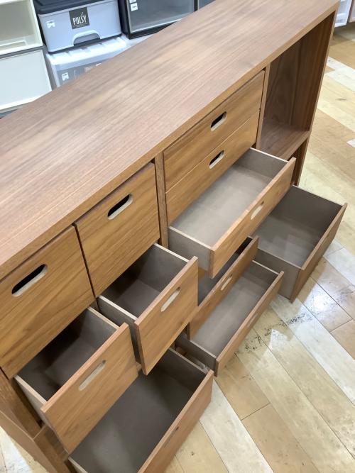 無印良品 (ムジルシリョウヒン) スタッキングシェルフ ブラウン 192 収納付き ウォールナット