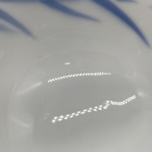 深川製磁 (フカガワセイジ) 湯呑み揃え ブルー×ホワイト ▲ 菖蒲金彩 5Pセット