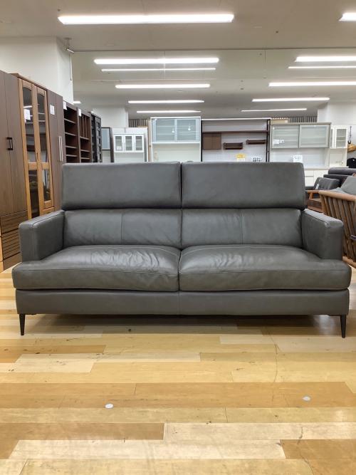 【美品】ニトリレザー 3人掛けソファ ニトリ 3人掛けソファ(PD02-2 革 GY) : ニトリ Yahoo!店 - 通販