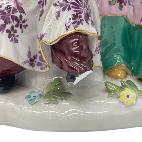 T・I✤1924年以前マイセン（Meissen）『ガチョウ売りと婦人』 T・I様