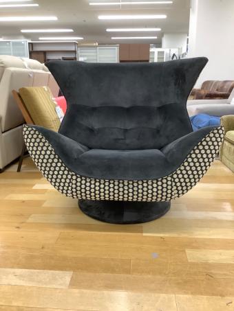 徳田家具 モダンベーシック1回転ソファー グレー×ホワイト アサヒ