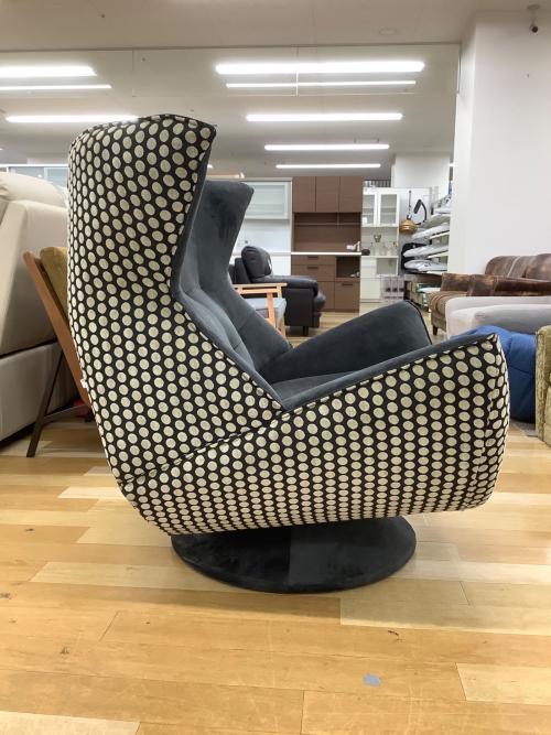 徳田家具 モダンベーシック1回転ソファー グレー×ホワイト アサヒ