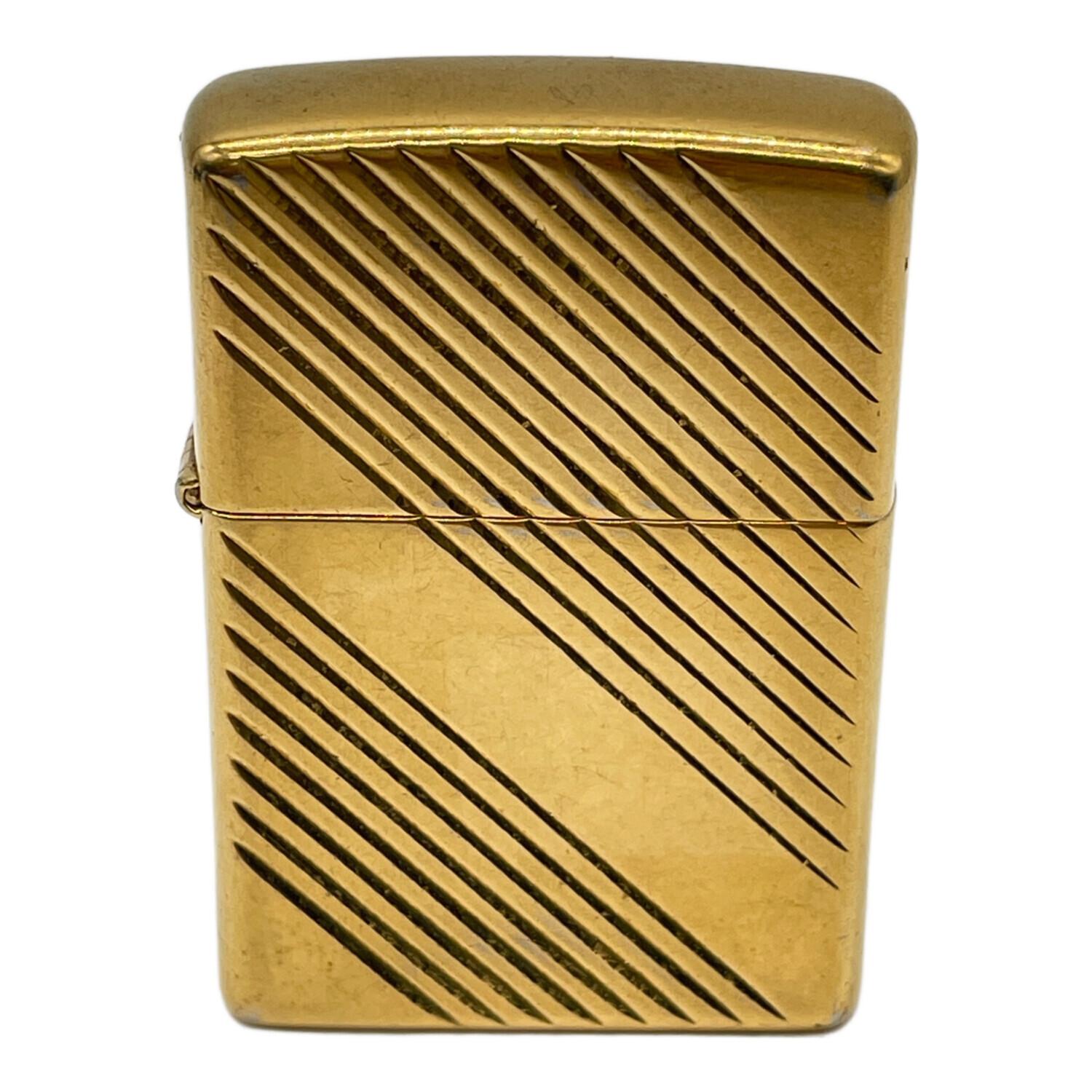 ZIPPO (ジッポ) ZIPPO ゴールド 斜め線 着火未確認 1996年｜トレファク