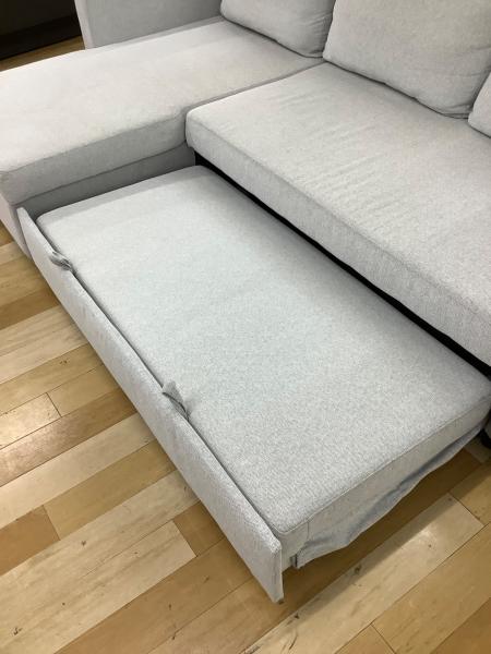 ニトリ カウチソファー グレー 266 3人掛け ファブリック ノアーク