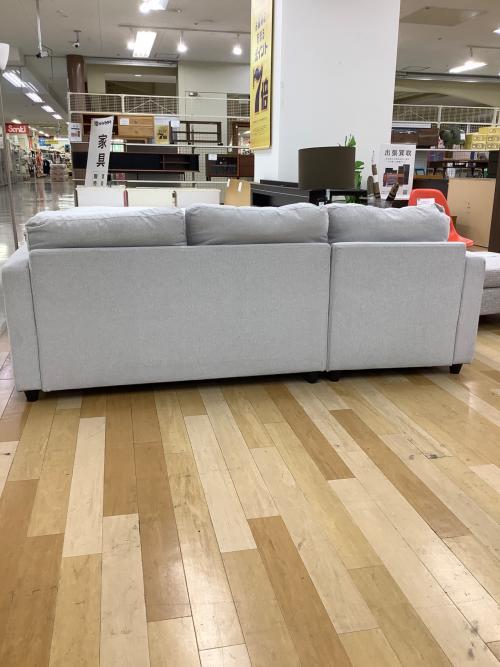 ニトリ カウチソファー グレー 266 3人掛け ファブリック ノアーク