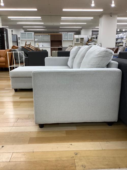 ニトリ カウチソファー グレー 266 3人掛け ファブリック ノアーク