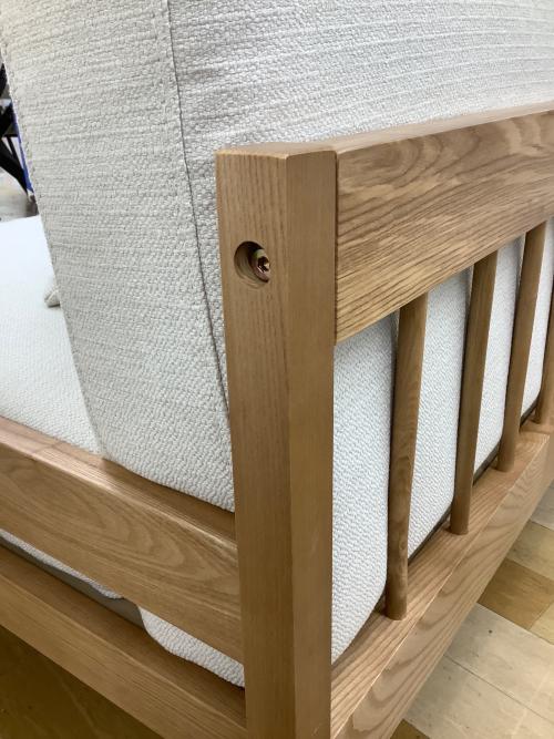 VENTOTA (ベントータ) 3人掛けソファー アイボリー×ナチュラル アーツキ