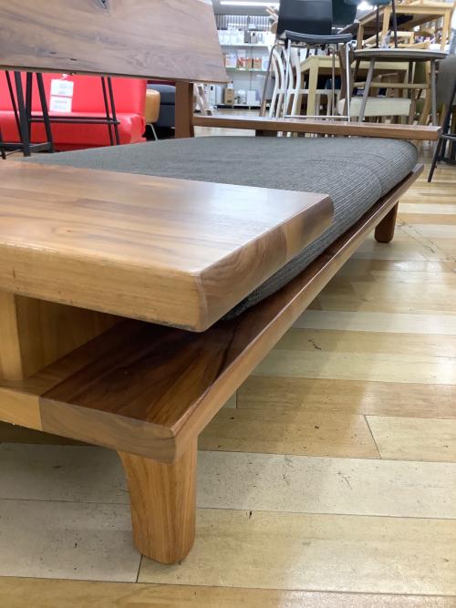 飛騨産業 (ヒダサンギョウ) 2人掛けソファー ナチュラル×グレー 19 SW105W ファブリック 森のことば