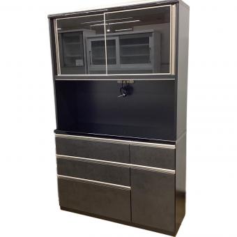 インテリア岩永 (インテリアイワナガ) レンジボード グレー×ブラック トライ120KB