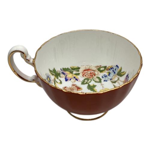 Aynsley (エインズレイ) カップ&ソーサー レッド ▲ コテージガーデン