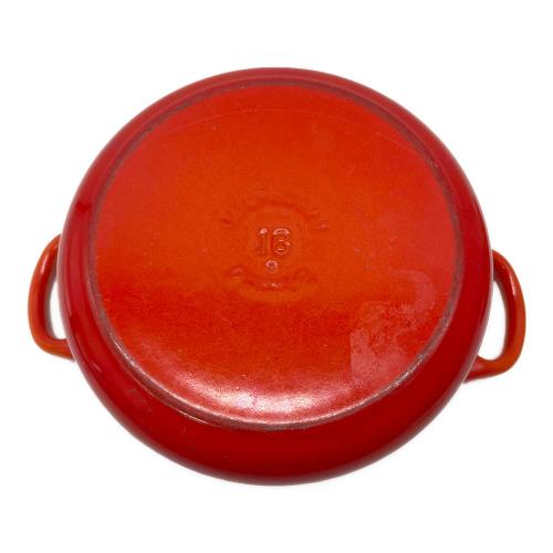 LE CREUSET (ルクルーゼ) 両手鍋 18cm オレンジ ココット・ロンド