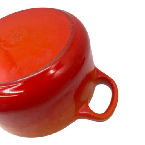 LE CREUSET (ルクルーゼ) 両手鍋 18cm オレンジ ココット・ロンド