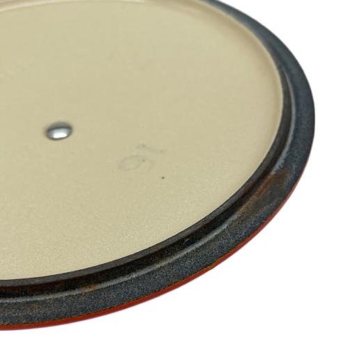 LE CREUSET (ルクルーゼ) 両手鍋 18cm オレンジ ココット・ロンド