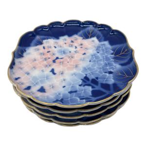 深川製磁 (フカガワセイジ) 皿揃え あじさい