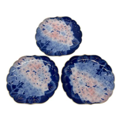 深川製磁 (フカガワセイジ) 皿揃え あじさい