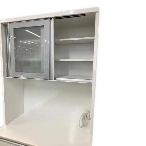 ニトリ　レンジボード スライド扉 ホワイト