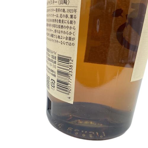 サントリー 山崎 ジャパニーズウィスキー シングルモルト 700ml