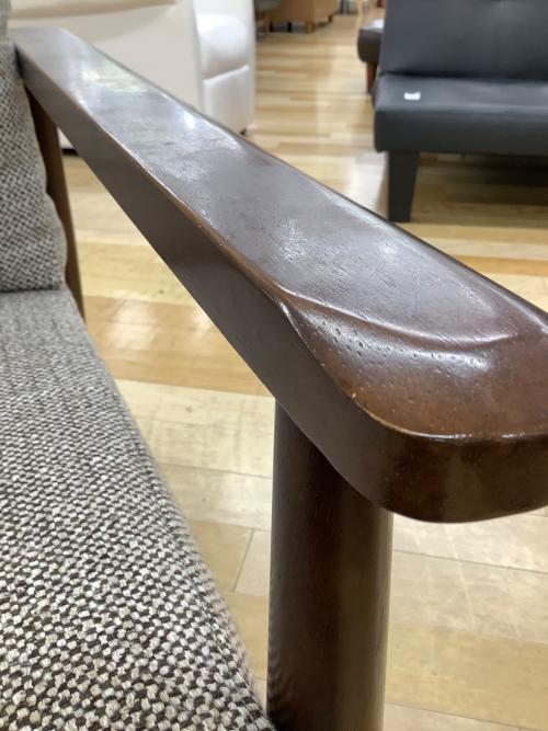 ニトリ 1人掛けソファー 205 ベージュ×ブラウン マイス