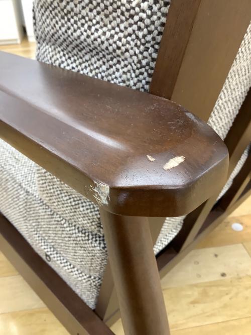 ニトリ 1人掛けソファー 205 ベージュ×ブラウン マイス