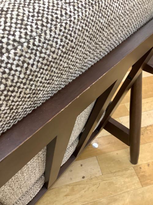 ニトリ 1人掛けソファー 205 ベージュ×ブラウン マイス