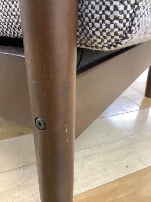 ニトリ 1人掛けソファー 205 ベージュ×ブラウン マイス