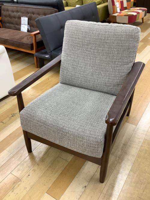 ニトリ 1人掛けソファー 205 ベージュ×ブラウン マイス