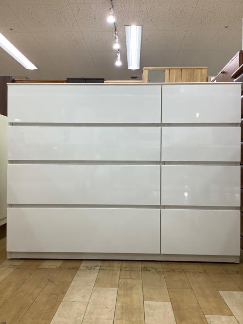 ニトリ ローチェスト 162 ホワイト クエス