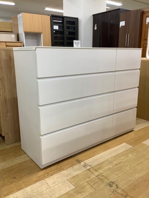 ニトリ ローチェスト 162 ホワイト クエス