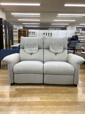 ニトリ 電動リクライニングソファー 304 ライトグレー ピュール