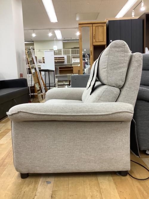 ニトリ 電動リクライニングソファー 304 ライトグレー ピュール