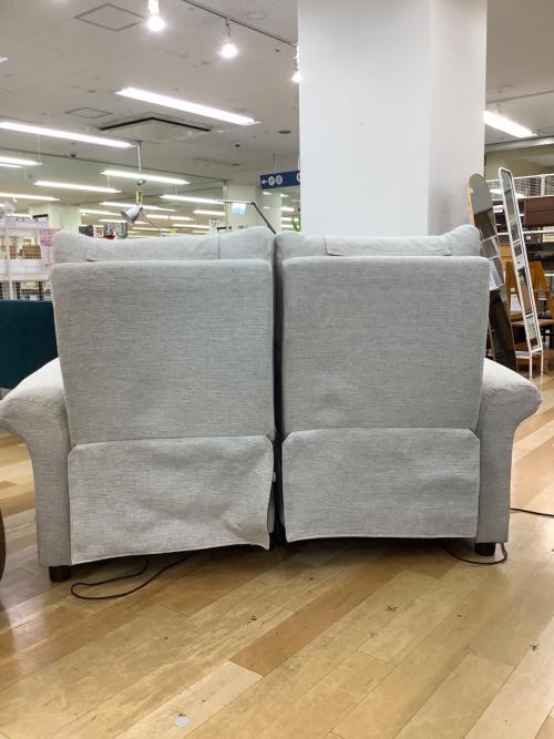 ニトリ 電動リクライニングソファー 304 ライトグレー ピュール