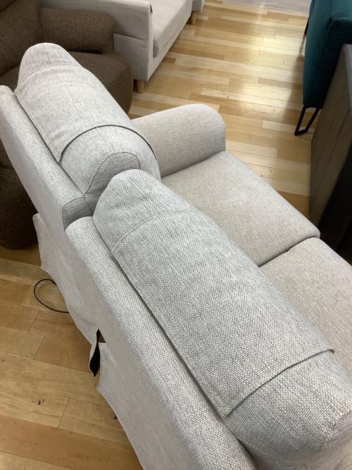 ニトリ 電動リクライニングソファー 304 ライトグレー ピュール