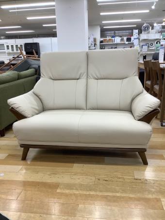 ニトリ 2人掛けソファー コウテイ3 143 ホワイト