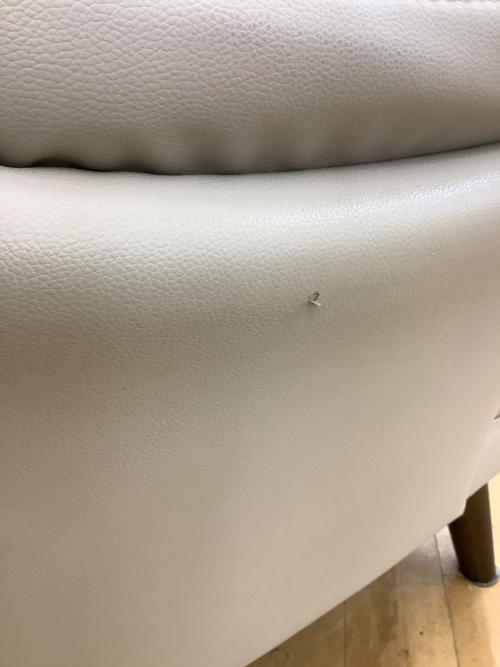 ニトリ 2人掛けソファー コウテイ3 143 ホワイト