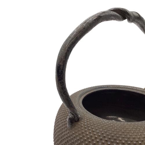 南部鉄器 (ナンブテッキ) 鉄瓶 姥口アラレ