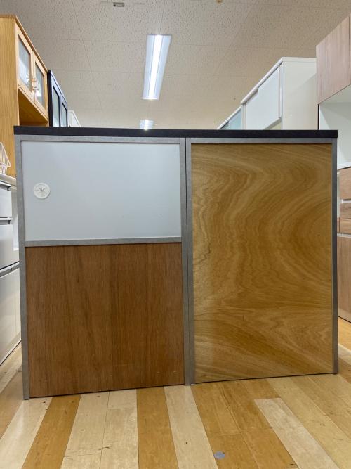 綾野製作所(AYANO) (アヤノセイサクショ) キッチンカウンター モイス加工 ソフトクローズ 幅:約120㎝ ブラック PROSIT