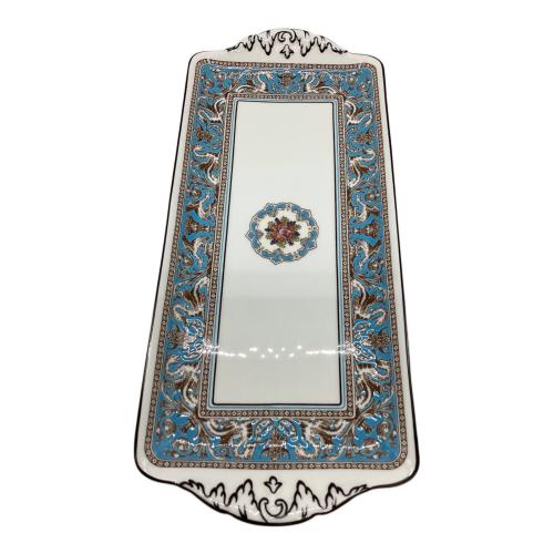 Wedgwood (ウェッジウッド) サンドイッチプレート ▲ フロレンティーン・ターコイズ