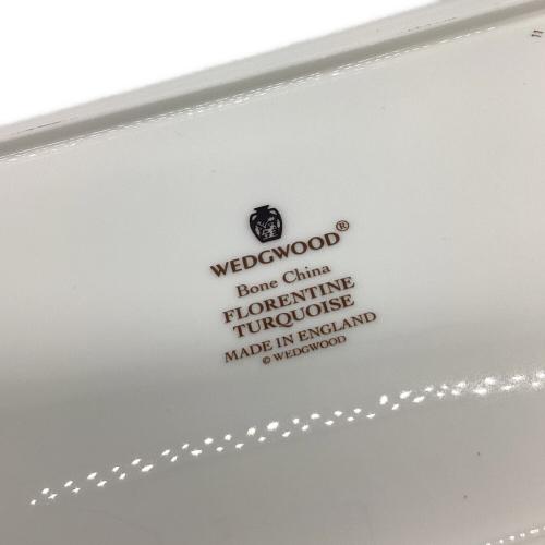 Wedgwood (ウェッジウッド) サンドイッチプレート ▲ フロレンティーン・ターコイズ