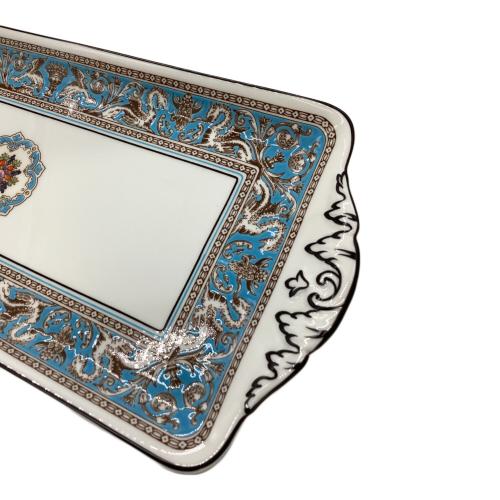 Wedgwood (ウェッジウッド) サンドイッチプレート ▲ フロレンティーン・ターコイズ