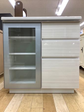 ニトリ サイドボード 197 ナチュラル×シルバー ポスティア