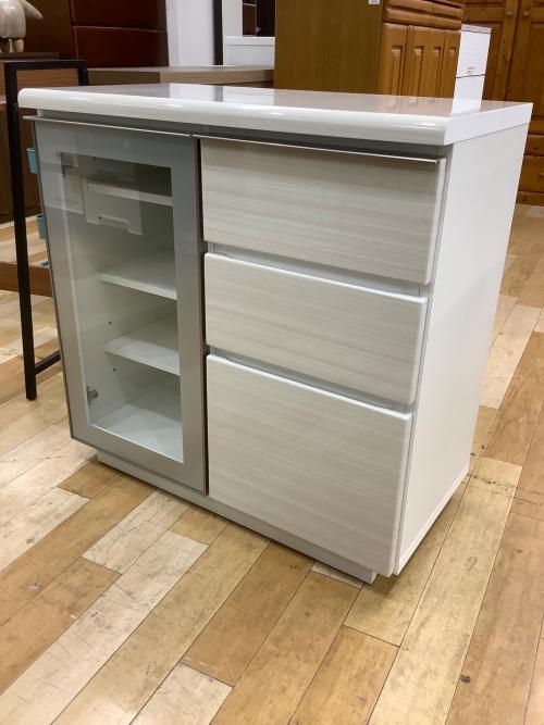 ニトリ サイドボード 197 ナチュラル×シルバー ポスティア