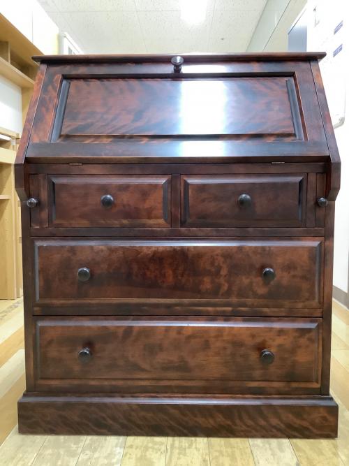 北海民芸家具 (ホッカイミンゲイカグ) ライティングビューロー ブラウン