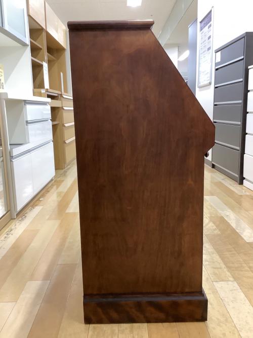 北海民芸家具 (ホッカイミンゲイカグ) ライティングビューロー ブラウン