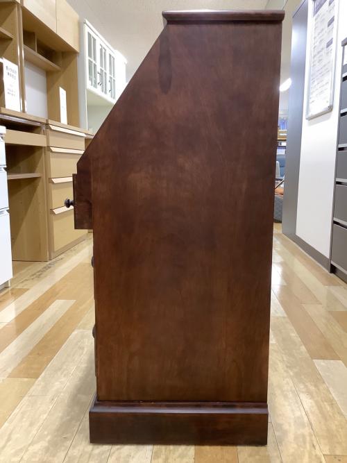 北海民芸家具 (ホッカイミンゲイカグ) ライティングビューロー ブラウン