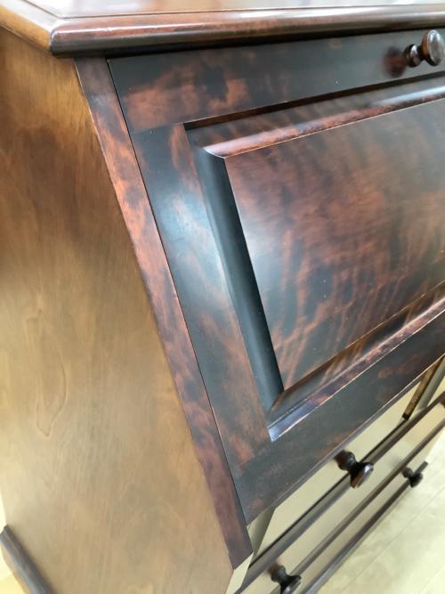 北海民芸家具 (ホッカイミンゲイカグ) ライティングビューロー ブラウン