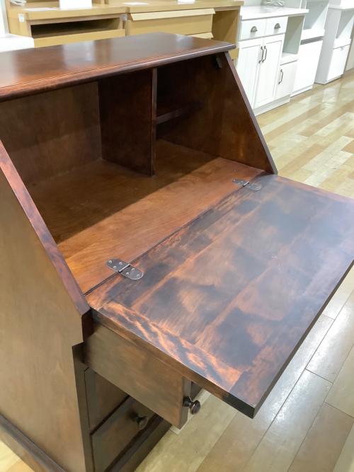 北海民芸家具 (ホッカイミンゲイカグ) ライティングビューロー ブラウン