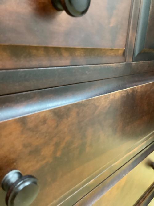 北海民芸家具 (ホッカイミンゲイカグ) ライティングビューロー ブラウン