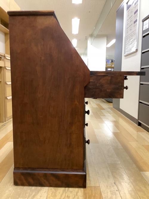 北海民芸家具 (ホッカイミンゲイカグ) ライティングビューロー ブラウン